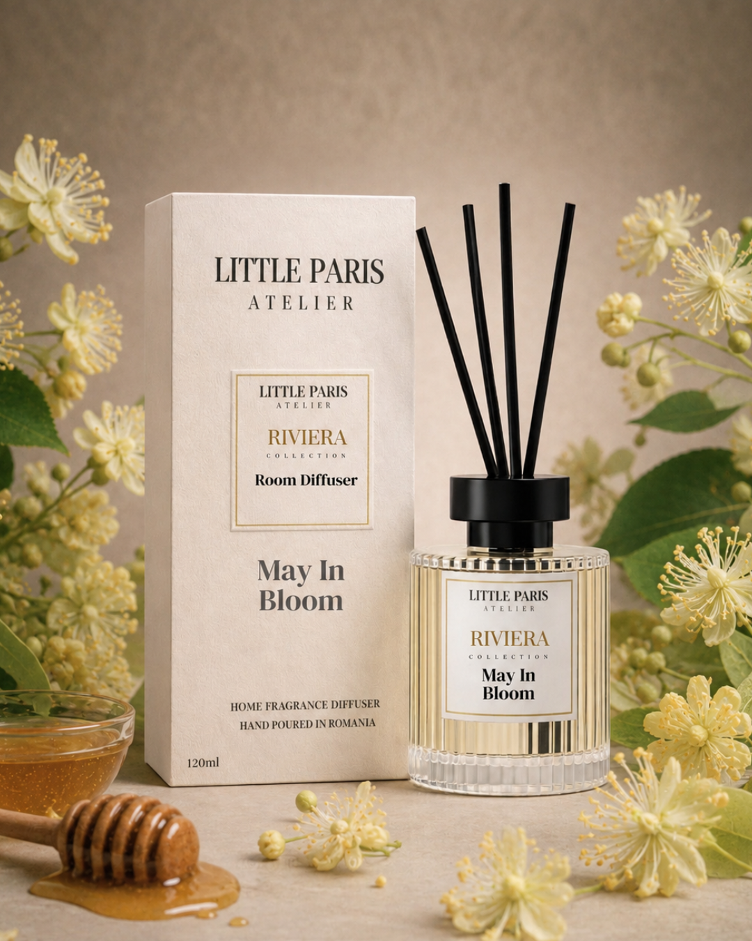 Difuzor de camera May in Bloom - Flori de tei • Miere • Floral - Little Paris Atelier