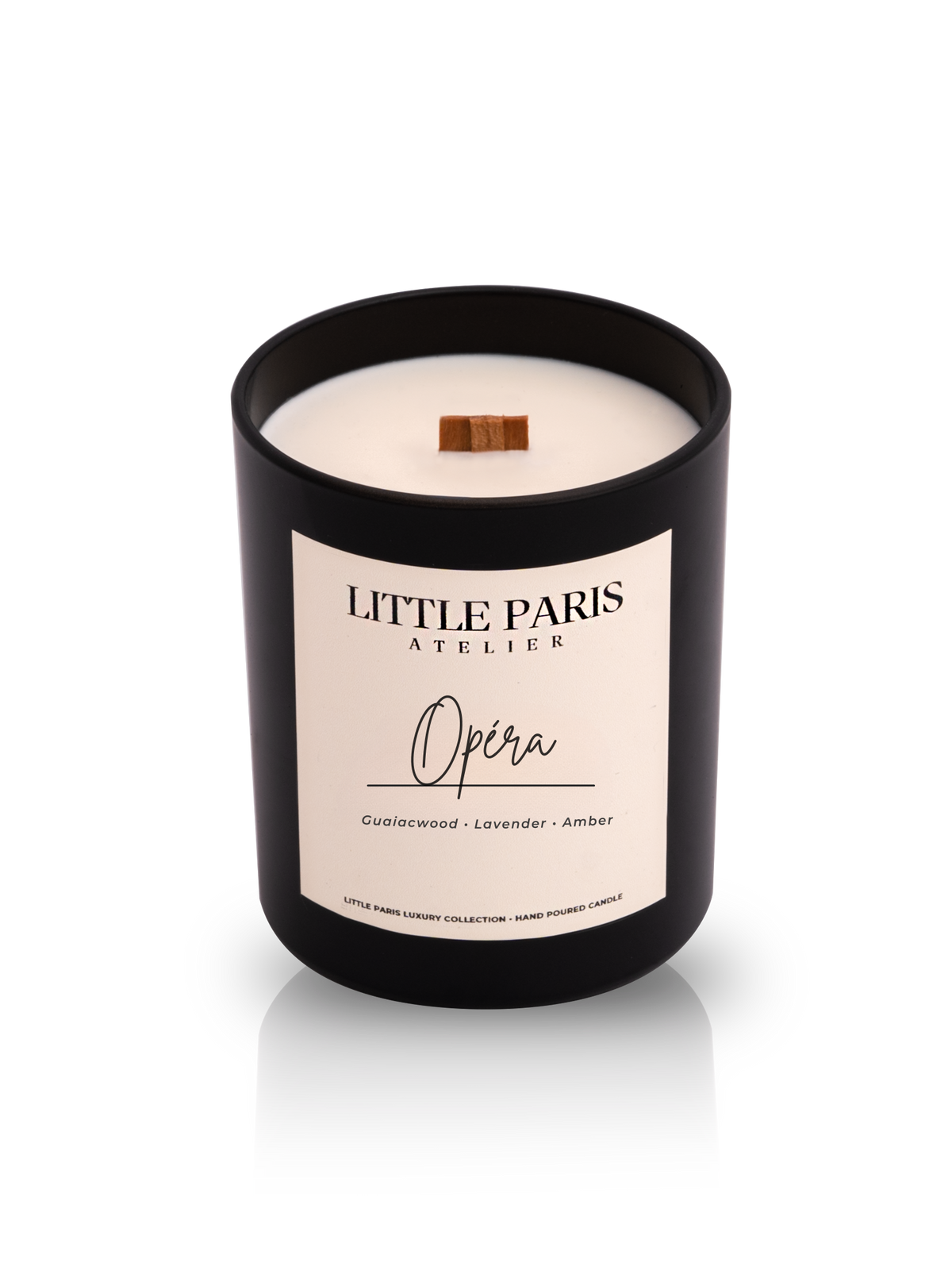 Opéra Scented Candle - Guaiac Wood • Lavender • Amber - Little Paris Atelier