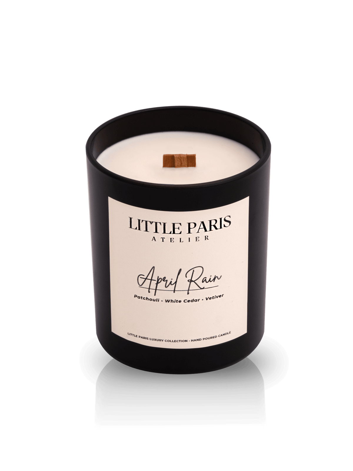 Lumânare parfumată April rain - Vetiver • Pachouli • Lemn de cedar - Little Paris Atelier