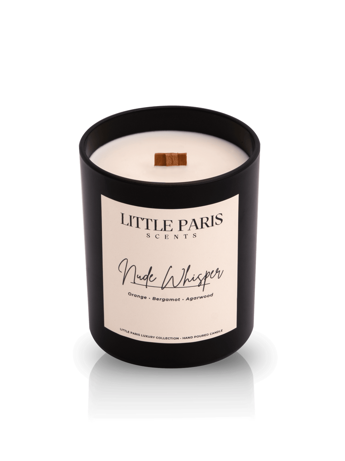 Nude Whisper Scented Candle - Orange • Bergamot • Agarwood - Little Paris Atelier