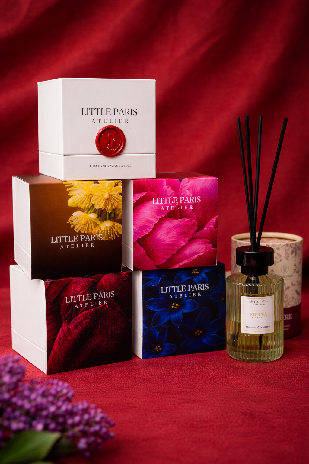 Gift Set Primavara - Lumânare parfumată și Mărțișor – Lumânare 200 ml + Mărțișor + Difuzor 120 ml