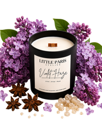 Violet Haze Scented Candle - Lilac • Anise • Violet - Little Paris Atelier