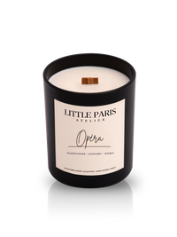 Opéra Scented Candle - Guaiac Wood • Lavender • Amber - Little Paris Atelier