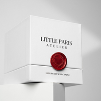 Little Paris Atelier Scented Candle, hand poured soy wax with a wooden wick