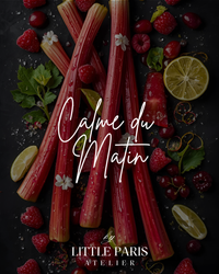Calme du Matin Scented Candle - Rhubarb • Red Berries • Lime - Little Paris Atelier