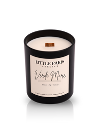 Verde Mare Scented Candle - Amber • Fig • Vetiver - Little Paris Atelier