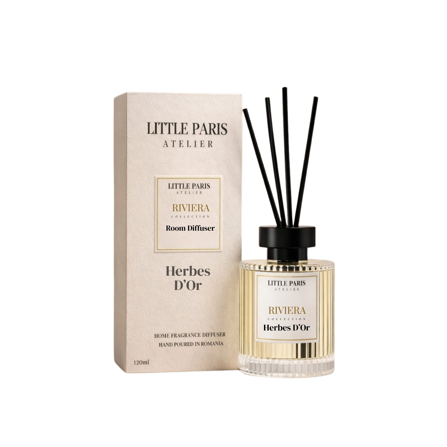 Difuzor de camera Herbes d'Or - Salvie • Petitgrain • Lamaie - Little Paris Atelier