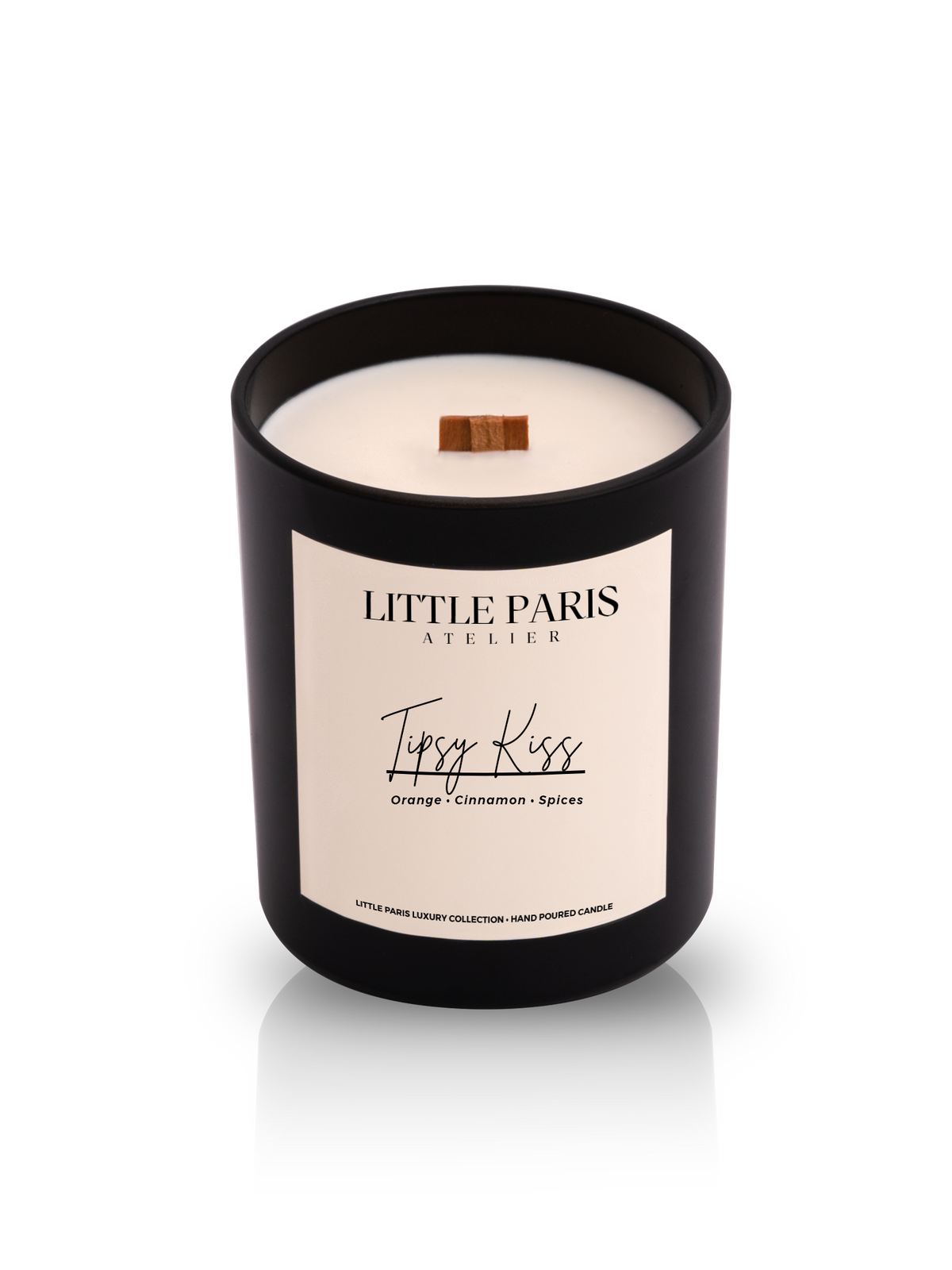 Tipsy Kiss Scented Candle - Orange • Cinnamon • Spices - Little Paris Atelier