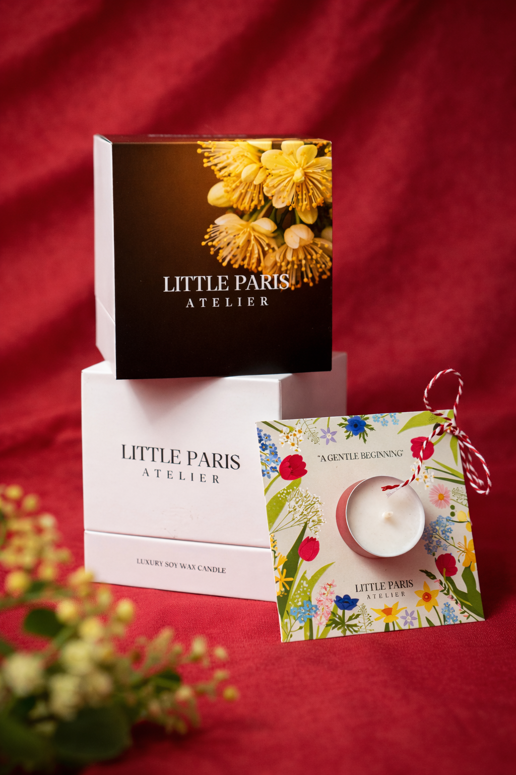 Gift Set - Lumânare parfumată și Mărțișor