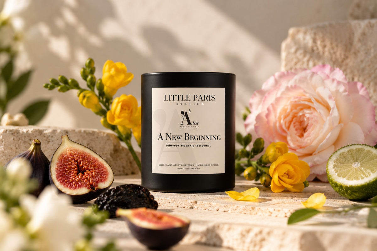 Lumanarea A New Beginning, editia Little Paris x A'list Magazine