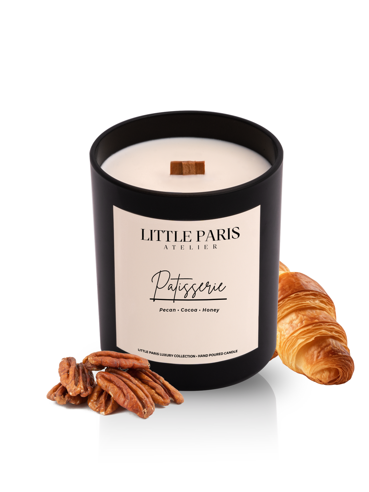 Lumânare parfumată Pâtisserie - Nuci Pecan • Cacao • Miere - Little Paris Atelier